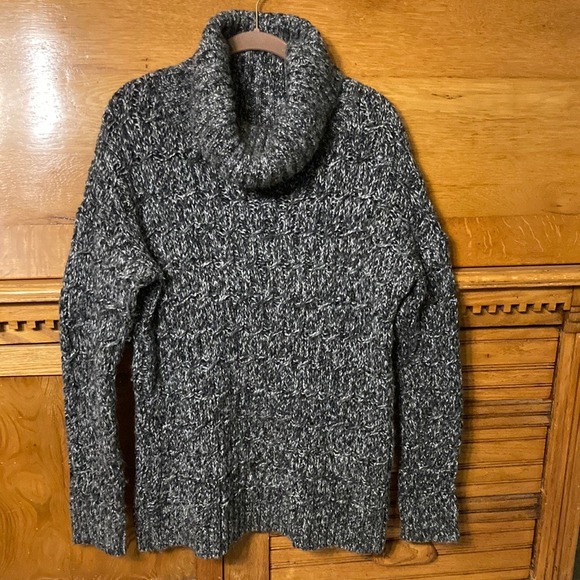 Merona Sweaters - Merona Gray Marled Cozy Core Cowl Neck Wool Blend Chunky Knit Sweater Womens M